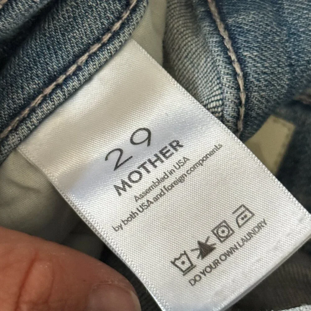 MOTHER The Rascal Skimp Jeans in Punk Charming Size 29 - Picture 7 of 8